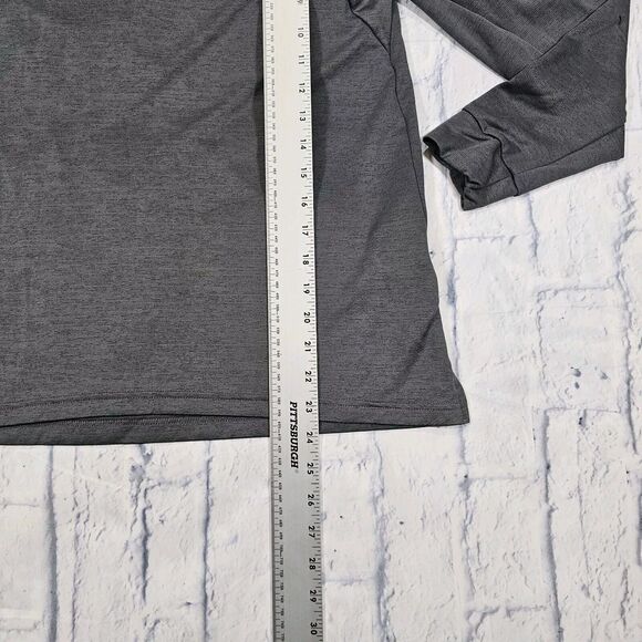 Nike MENS SZ S Superset Training 1/4 Zip Gray Stripe Golf Gym Athletic CZ1212 - Picture 2 of 10